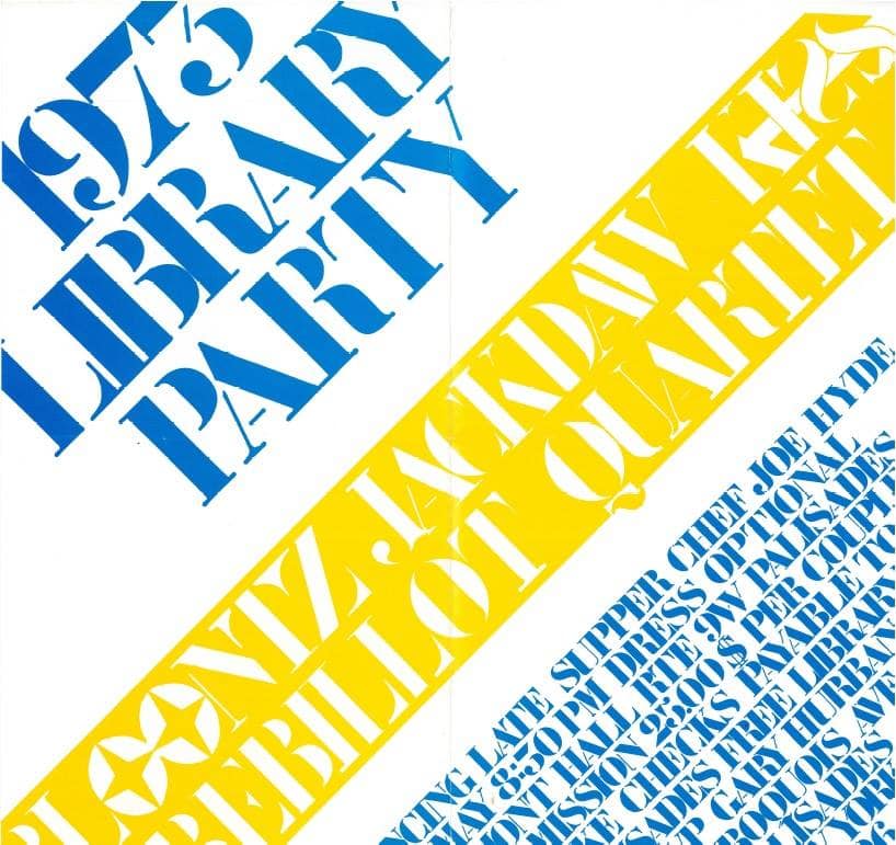 26. May, 1973, Library Party poster, Snedens Landing