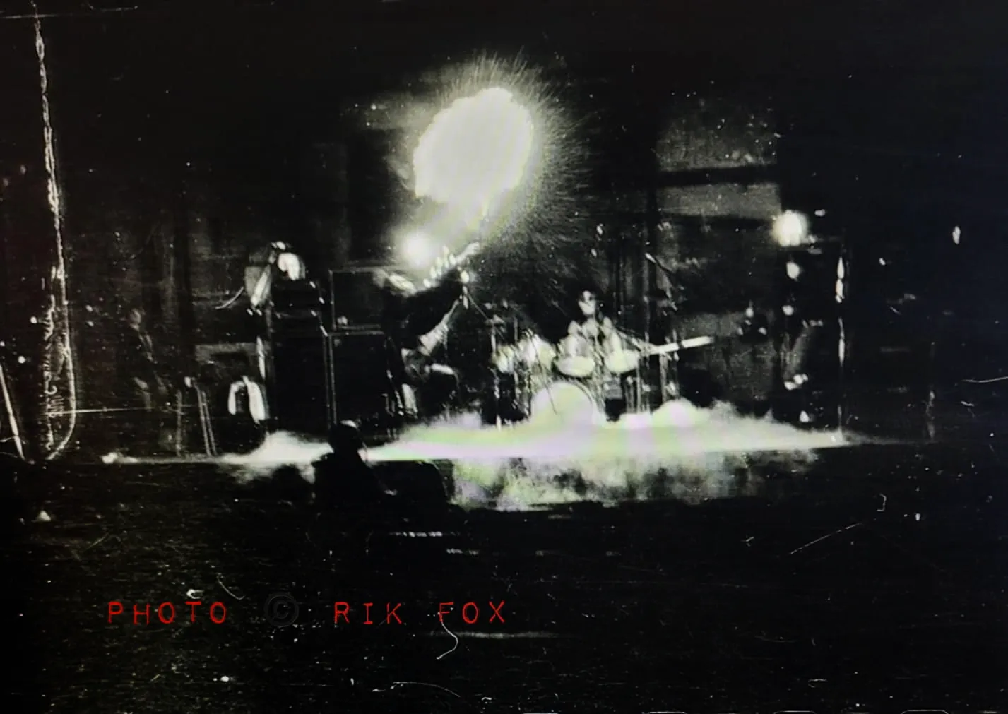 The earliest known photo of Gene Simmons breathing fire. 8. January, 1974, during the dress rehearsal before the showcase gig at Village East.