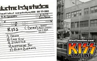 Kiss records their first demo in 1973