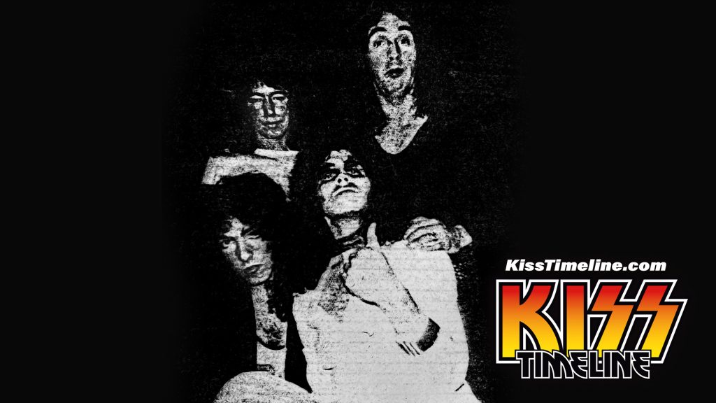 Earliest band photo of Kiss, late January 1973. Photo by Lydia Criss.