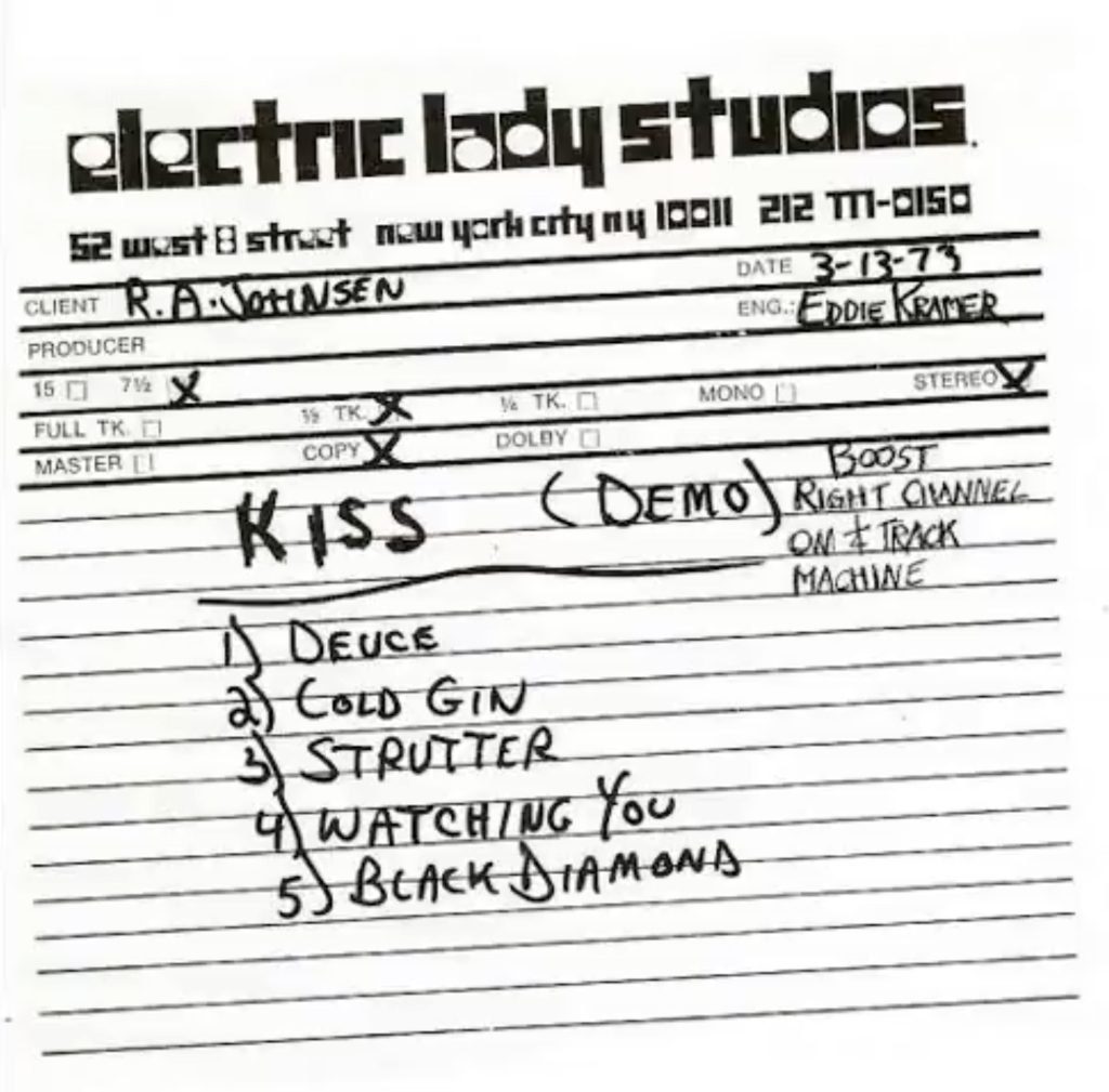 Kiss records their first demo in 1973