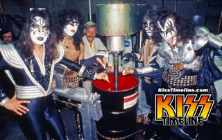 Kiss put their blood in the comic book ink