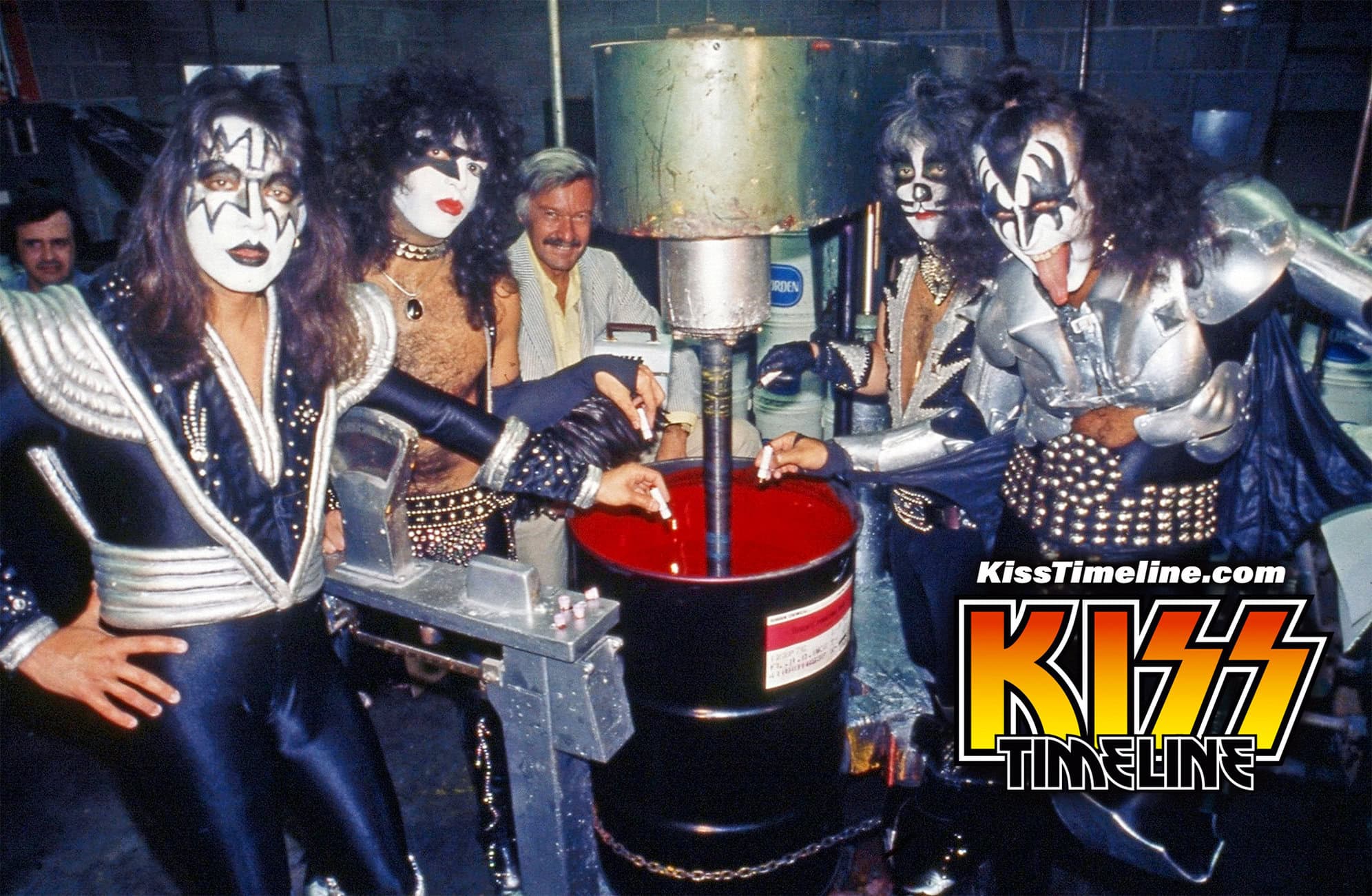 Kiss put their blood in the comic book ink