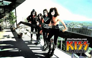 Kiss does the The Playboy building photo session