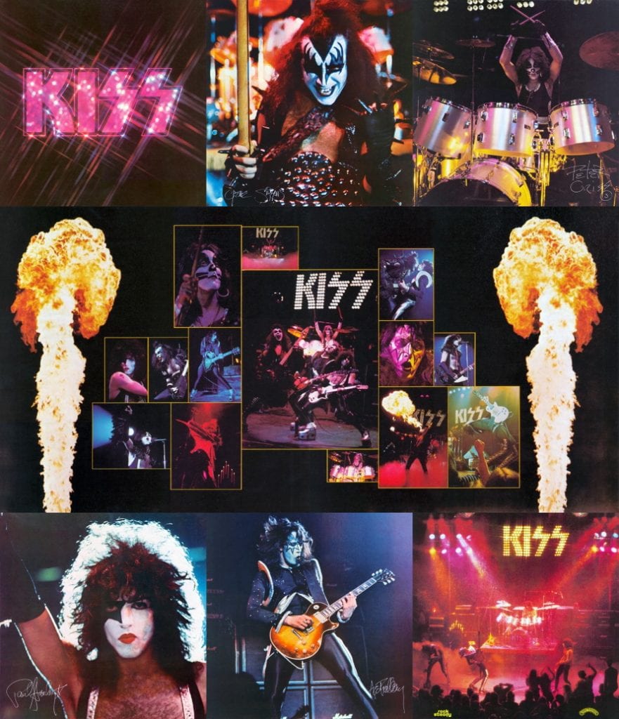Booklet in Kiss' first live album "Kiss: Alive!", which was released on October 9, 1975.