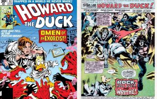 Kiss appears in the comic Howard The Duck #13, 22. March 1977