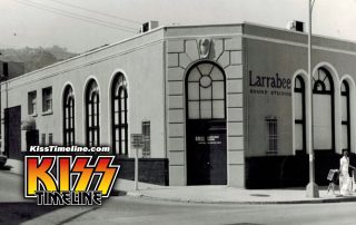 Kiss enters Larrabee Studios, Los Angeles, to record a 4 track demo, January 1975