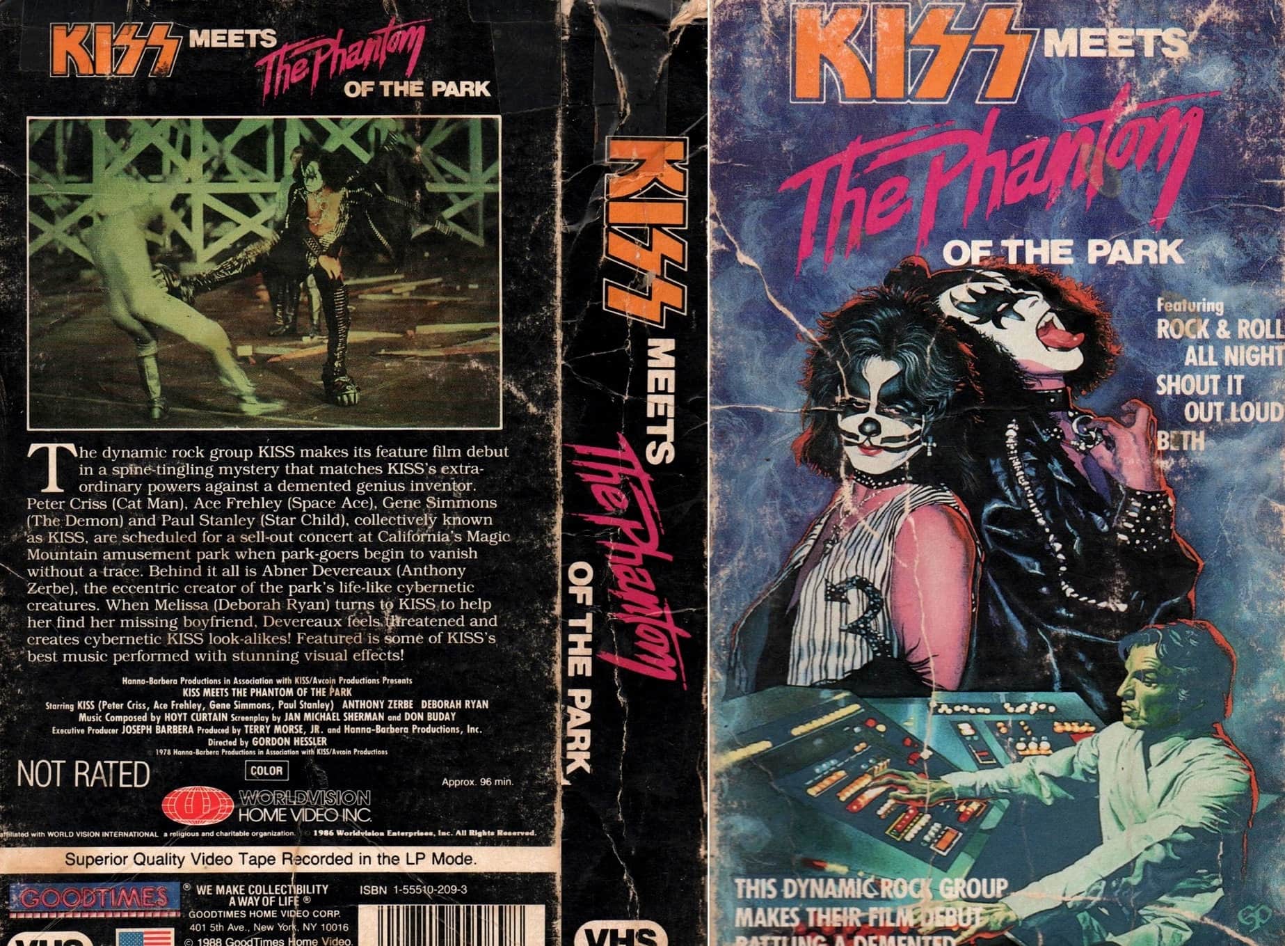 Kiss aired their film "Kiss Meets the Phantom of the Park", 1978