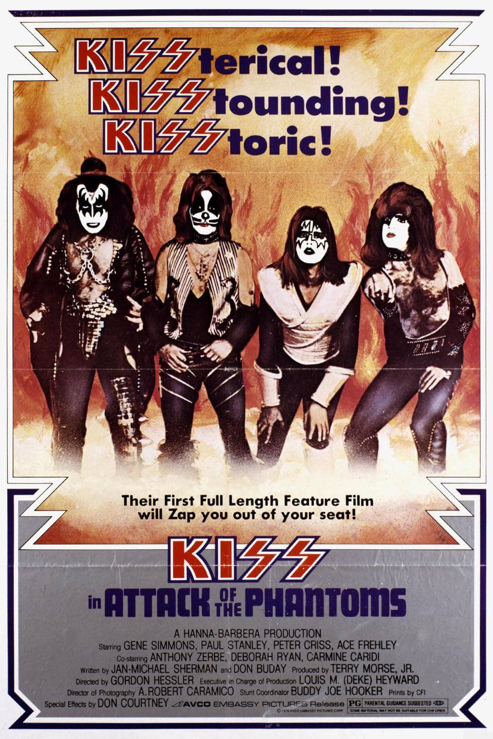Kiss "Kiss Meets the Phantom of the Park" Australian movie poster