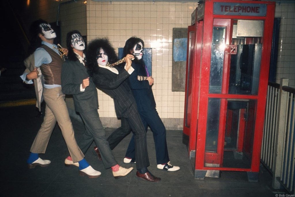 Kiss photoshoot for "Dressed To Kill" 26. October 1974, New York