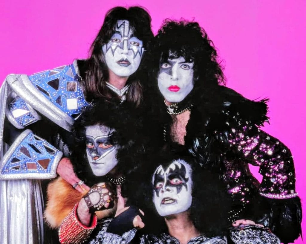 Eric Carr's first photo session with Kiss People Magazine 24 July 1980.