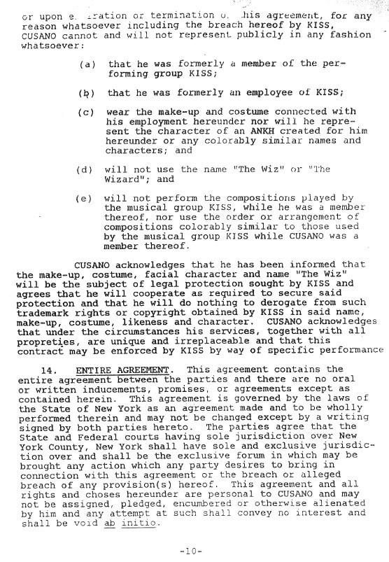 vinnie vincent kiss contract 1982 page 15