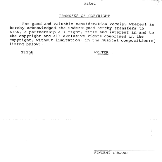 Vinnie Vincent Kiss contract 1982 page 24 vinnie vincent kiss contract 1982 page 24