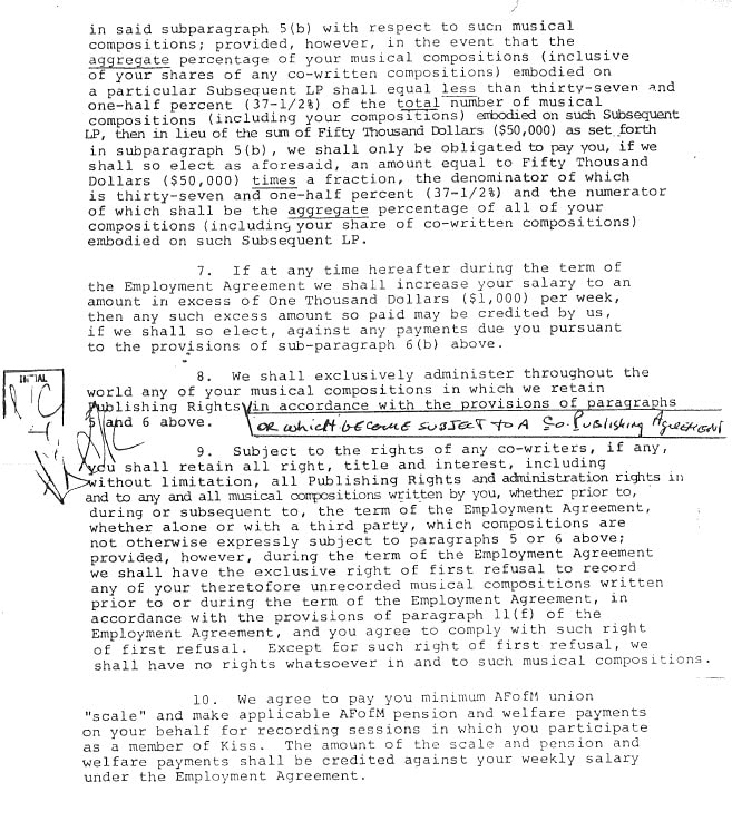 vinnie vincent kiss contract 1982 page 4