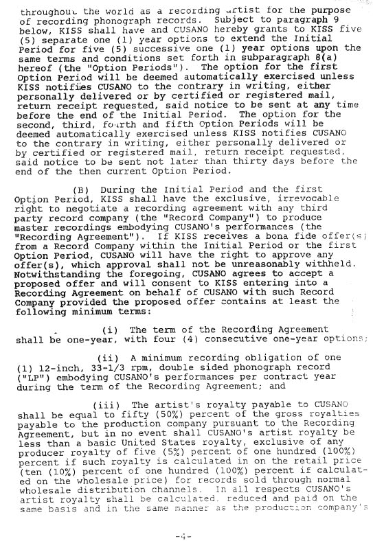 vinnie vincent kiss contract 1982 page 9