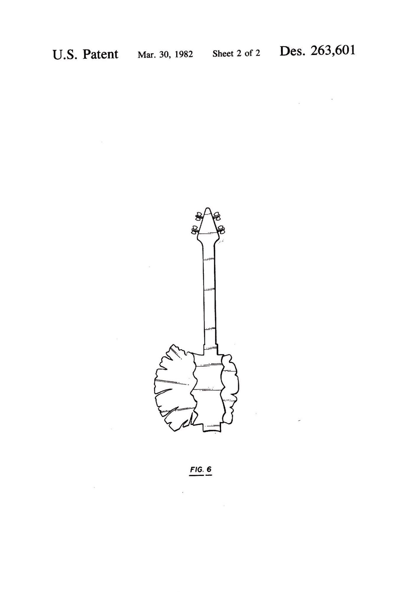 On 30. March 1980, Gene Simmons registered a first patent for his Axe bass.
