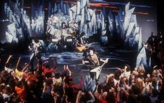 Kiss shooting the shelved video for "I", 1. November 1981