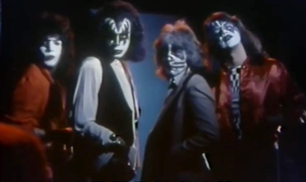 Kiss filming video for "Shandi" of the album "Unmasked" on 19. June 1980