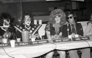 Kiss NARAS Wayne County 14. October 1974, photo by Leee Black Childers