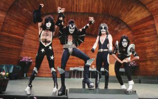 Kiss does a photo session in Stockholm, Sweden, 28. May 1976