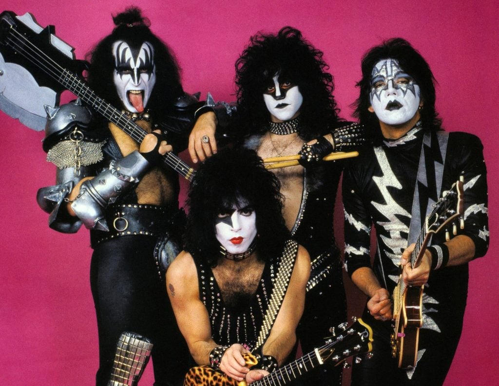 Kiss photo session in Munich, Germany, 30. November 1982. Photo by Werner Roelen.