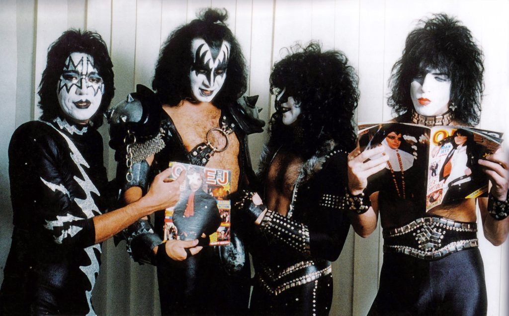 Kiss photo session with OKEJ magazine at the Sheraton Hotel in Stockholm, Sweden, 22. November 1982. Photo by Hans Hatwig.