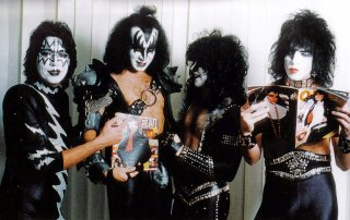 Kiss photo session with OKEJ magazine at the Sheraton Hotel in Stockholm, Sweden, 22. November 1982. Photo by Hans Hatwig.