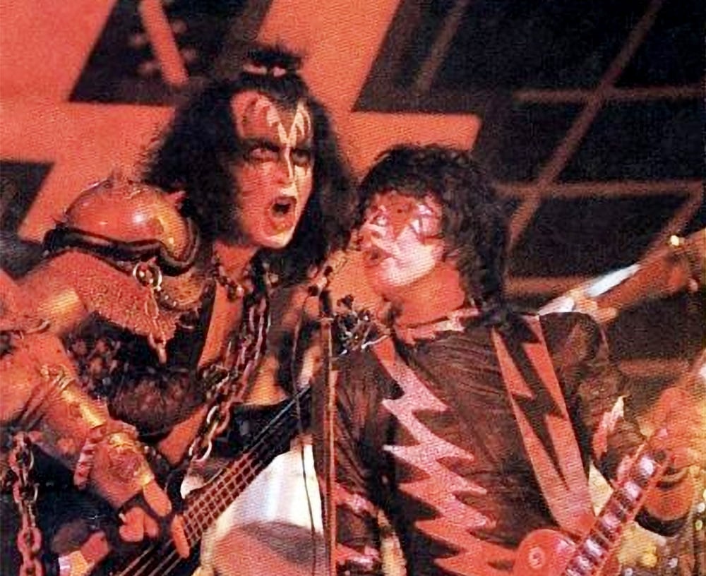 Kiss played on the Spanish TV show Aplauso, Madrid, Spain, 28. November 1982