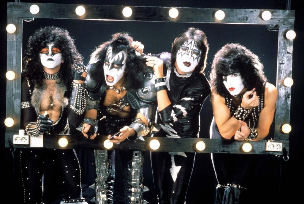 Kiss plays on the TV show Top Pop, 26. November 1982, photo Claude Van Heye.