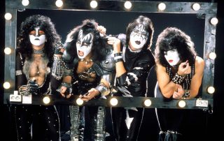 Kiss plays on the TV show Top Pop, 26. November 1982, photo Claude Van Heye.