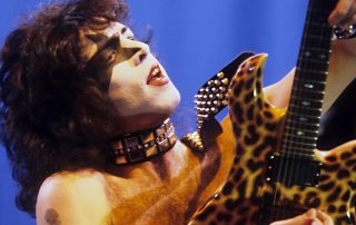 Kiss plays on the Italian TV show Mixer, while in Rome, Italy, 25. November 1982.