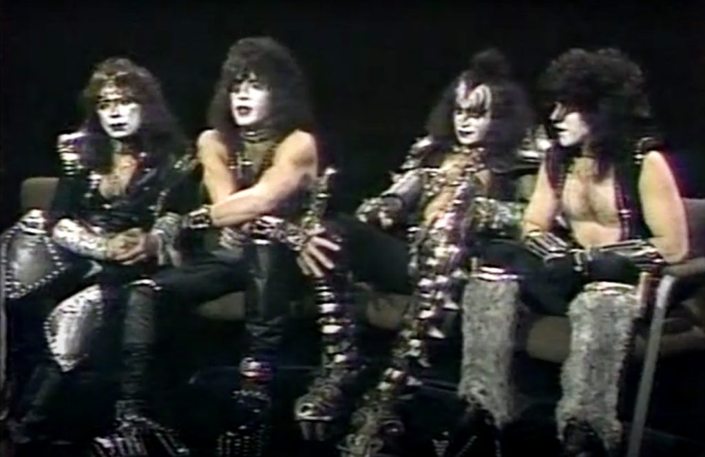 On 17. January 1983, Kiss taped the interview for USA Network's "Night Flight" TV show with interviewer Al Bandero. The show was aired as “Kiss: Yesterday & Today” on 8. August 1983, just a little more than one month before Kiss’ official MTV “unmasking” on September 18th.