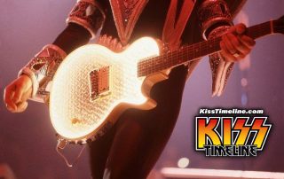 On 15. June 1979, Ace Frehley played the light guitar live for the first time playing "New York Groove", when Kiss played the Civic Center, Lakeland, Florida, on the opening night of the "Return of Kiss" tour.