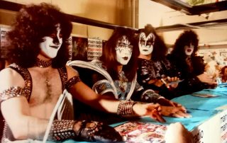 Kiss does an in-store at Main Radio in Frankfurt 16. September 1980