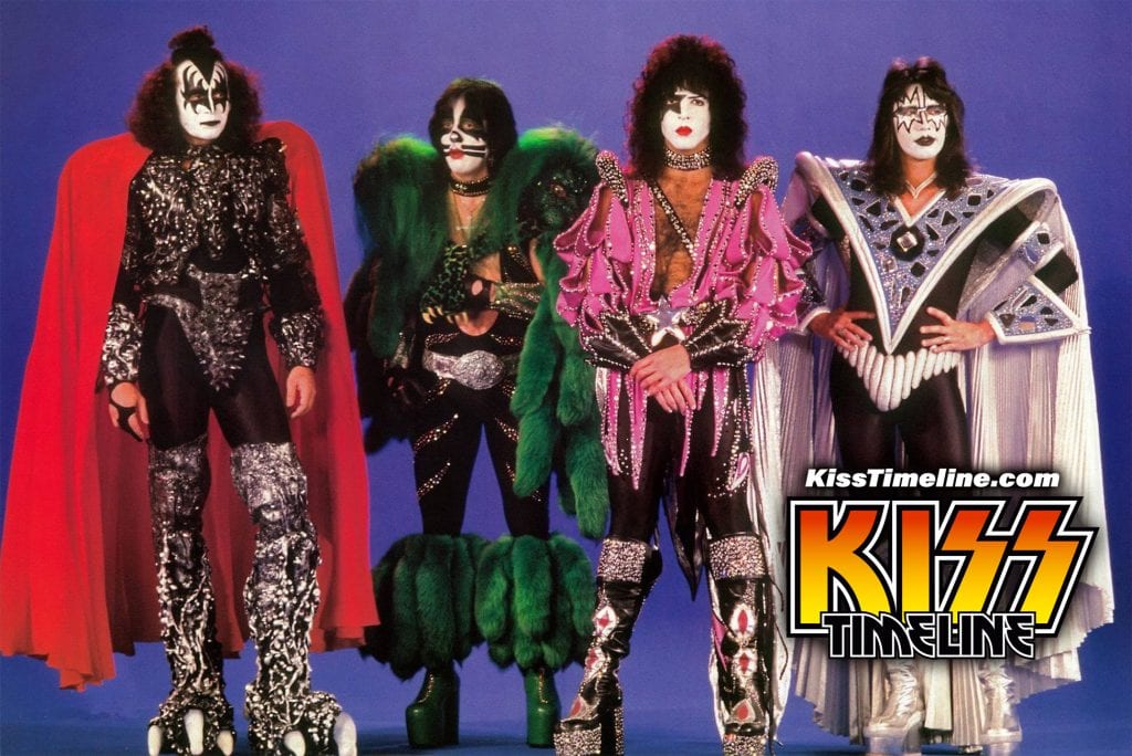 On 21. April 1979 (date not confirmed), Kiss did the "Return Of Kiss" commercial shoot with new costumes. The photo session was done in New York with photographer Enrico Ferorelli.