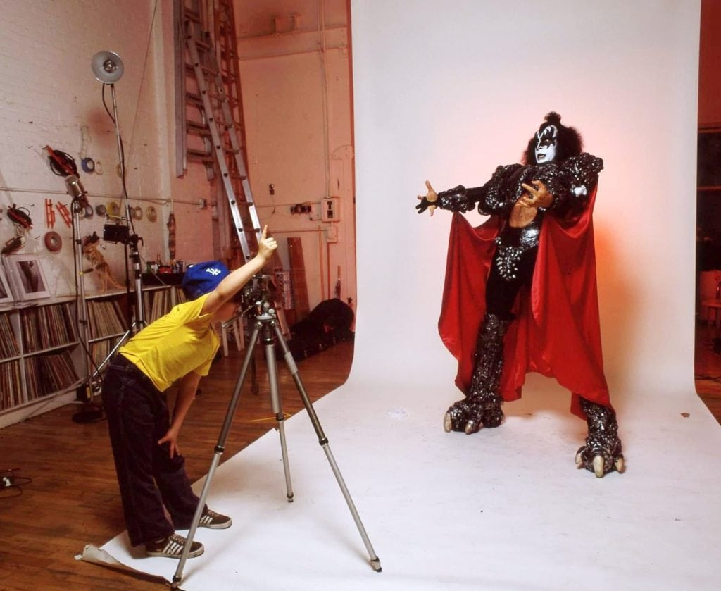On 22. May 1980, Paul Stanley and Gene Simmons did a photo session with the German magazine Bravo at photographer Waring Abbott's Studio in New York City. Photo by Waring Abbott.