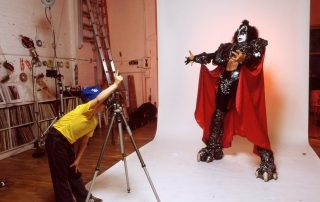 On 22. May 1980, Paul Stanley and Gene Simmons did a photo session with the German magazine Bravo at photographer Waring Abbott's Studio in New York City. Photo by Waring Abbott.