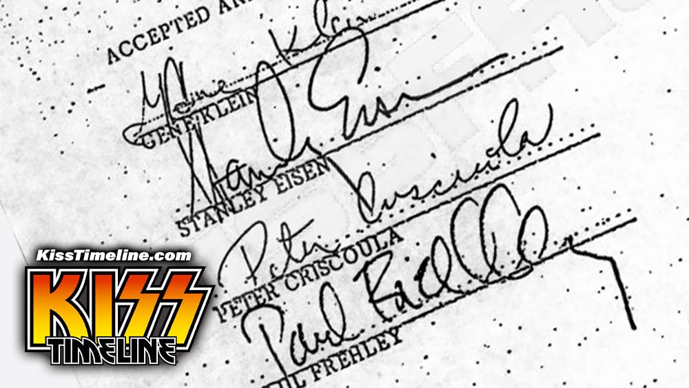 On 1. January, 1977, Kiss signed a renegotiated contract with Casablanca after Glickman/Marks Management Corporation, namely Carl D. Glickman and Howard L. Marks, formally became Kiss’s business managers in May 1976, and were granted control on behalf of the group, investments and banking, insurance, record keeping, and business operating transactions.