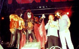 On 31. May, 1981, Gene Simmons and Eric Carr attended the "Rennbahn Express Star Party" which took place in the Vienna Stadthalle, Austria.