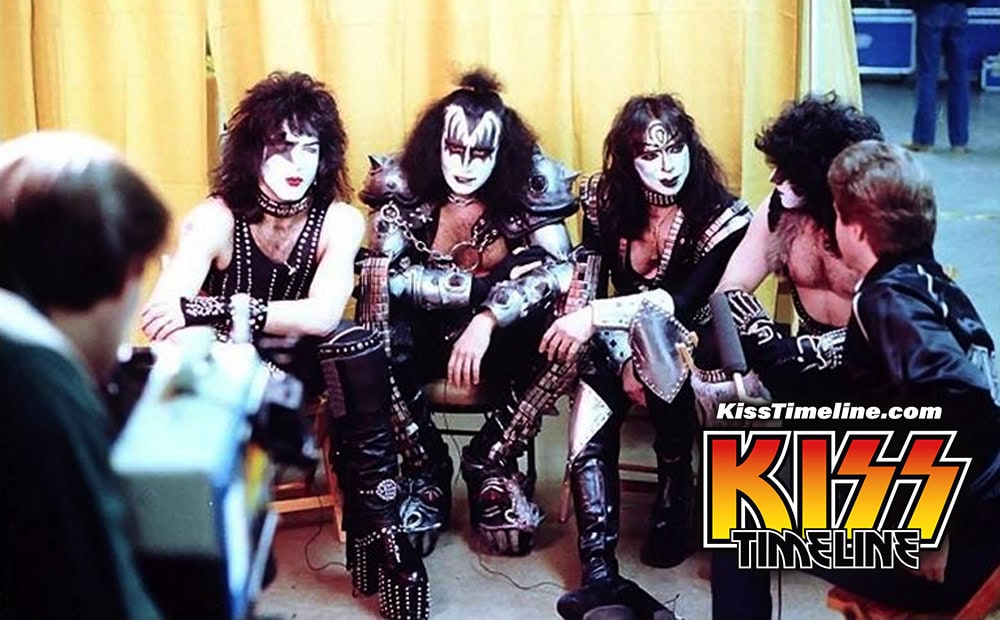 On 8. January, 1983, Kiss was interviewed by TMT Show (Tomorrow's Music Today) at the Sports Arena in Toledo, Ohio, while on the "Creatures of the Night" tour.