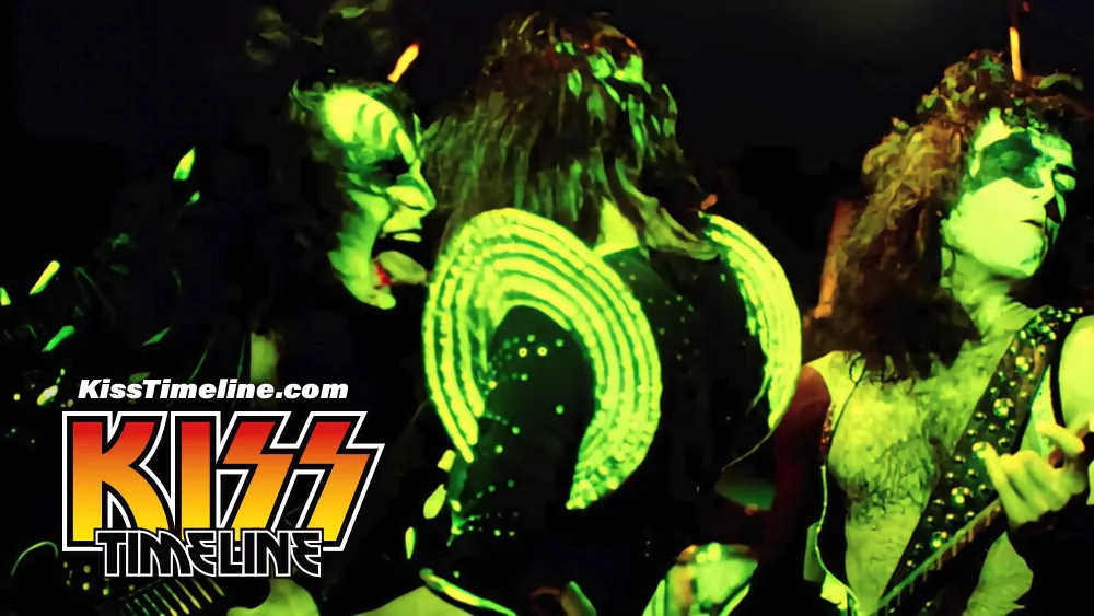 On 13. May, 1976, Granada Television filmed Kiss during the band’s first-ever European concert at the Free Trade Hall in Manchester, England.