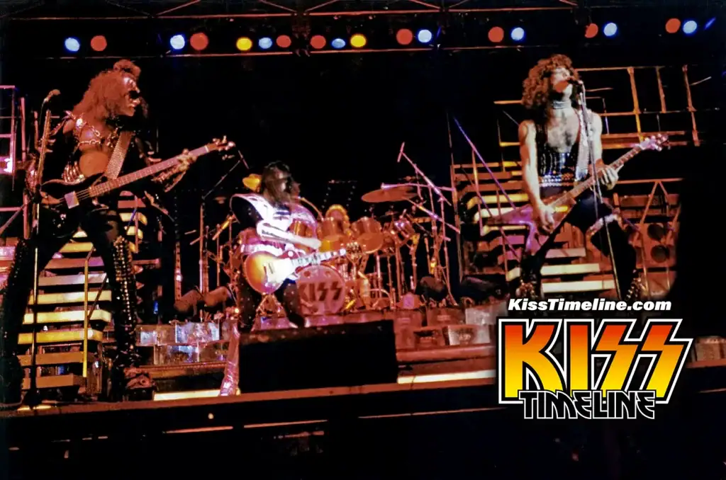 On 29. June, 1977, Kiss entered the Hanger E at Stewart International Airport in Newburgh, New York, for five days of "Love Gun" tour dress rehearsals.