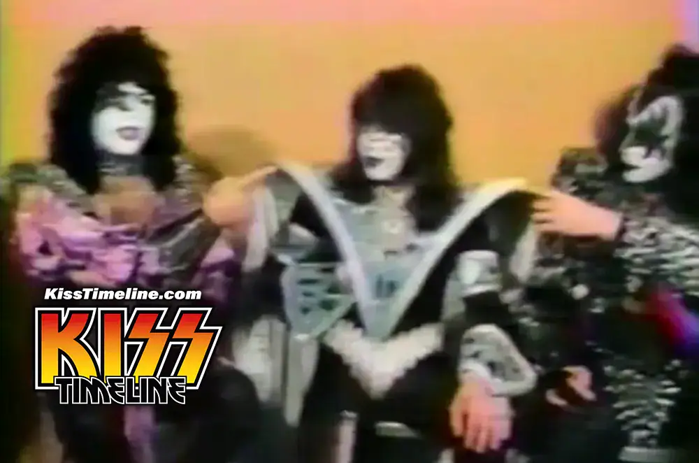 On 30. June, 1979, Kiss was interviewed backstage at The Omni in Atlanta for the Kidsworld TV show before performing on the sold-out "Dynasty" tour.