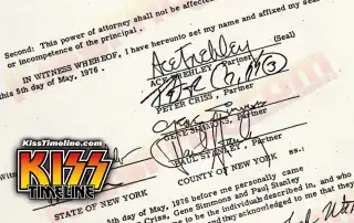 On 5. May, 1976, Kiss signed a management agreement with Glickman/Marks Management Corporation, formally appointing Carl D. Glickman and Howard L. Marks as the band's business managers.