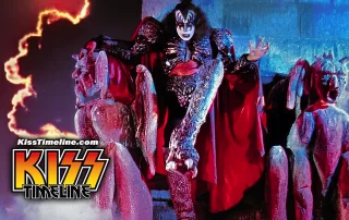 On 5. August, 1980, Gene Simmons did a photo session with Bernard Vidal in New York, creating iconic "Unmasked"-era portraits with a Gothic gargoyle.
